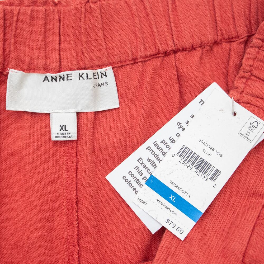 Anne Klein Terracotta Ellie Wide Leg Pull-On Pants Size XL - Picture 6 of 9